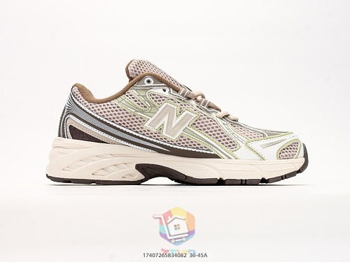 נעלי New Balance 740, אפור-שחור, שמנת-חום, אפור כהה-ירוק, לילך, תמונה 17