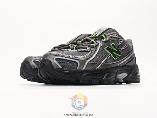 נעלי New Balance 740, אפור-שחור, שמנת-חום, אפור כהה-ירוק, לילך, תמונה 24