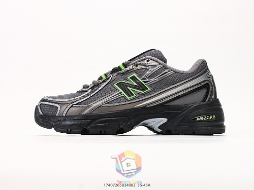 נעלי New Balance 740, אפור-שחור, שמנת-חום, אפור כהה-ירוק, לילך, תמונה 28