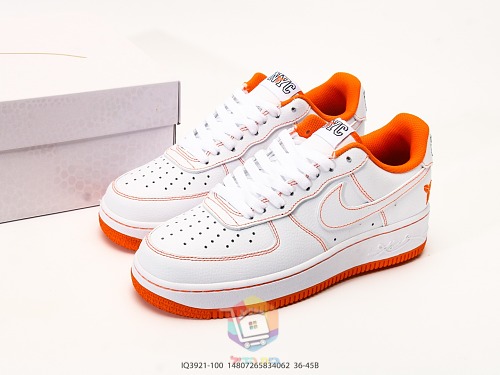 נעלי Nike Air Force 1 Low בשתי מהדורות, Kobe Protro לבן-כתום ו-Skeleton לבן, תמונה 3