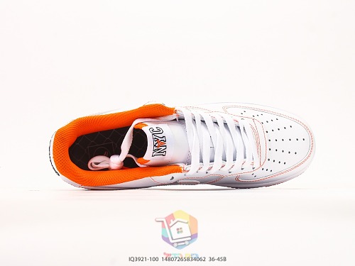 נעלי Nike Air Force 1 Low בשתי מהדורות, Kobe Protro לבן-כתום ו-Skeleton לבן, תמונה 9