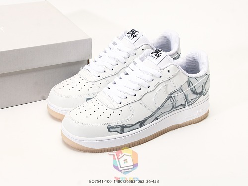 נעלי Nike Air Force 1 Low בשתי מהדורות, Kobe Protro לבן-כתום ו-Skeleton לבן, תמונה 12