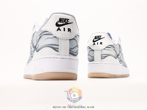 נעלי Nike Air Force 1 Low בשתי מהדורות, Kobe Protro לבן-כתום ו-Skeleton לבן, תמונה 15