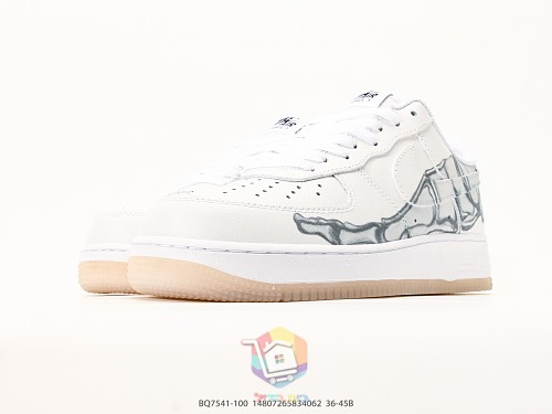 נעלי Nike Air Force 1 Low בשתי מהדורות, Kobe Protro לבן-כתום ו-Skeleton לבן, תמונה 16
