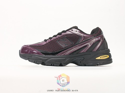נעלי New Balance 509, שחור, בורדו, אפור, כסף ושמנת, תמונה 18