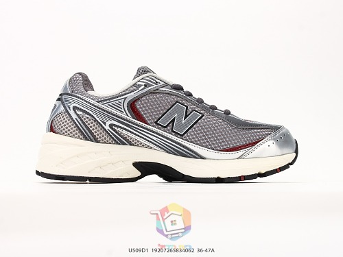 נעלי New Balance 509, שחור, בורדו, אפור, כסף ושמנת, תמונה 26
