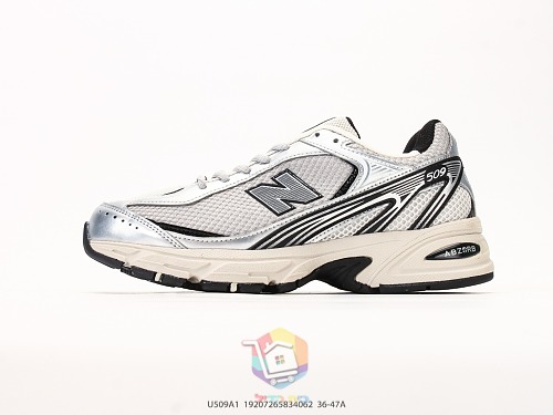 נעלי New Balance 509, שחור, בורדו, אפור, כסף ושמנת, תמונה 37