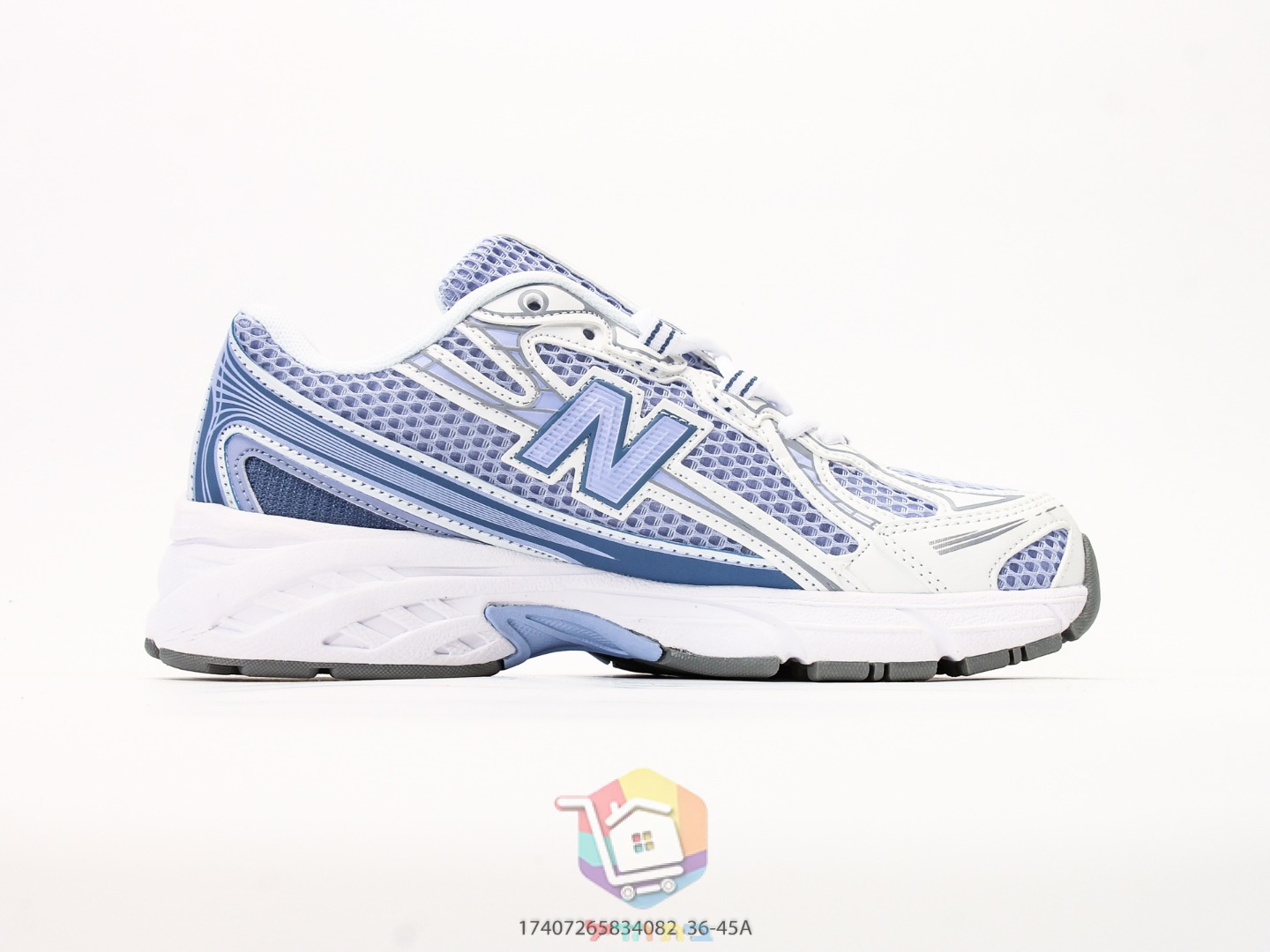 Ténis New Balance 740, azul-claro e branco, cinzento-escuro, creme e castanho, ou preto e prateado