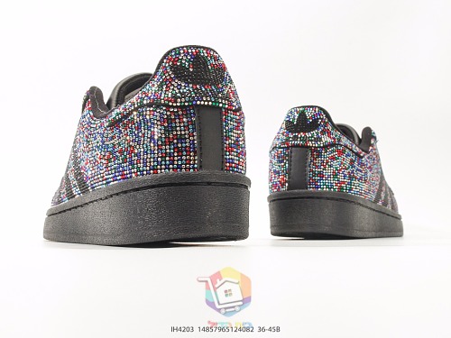 נעלי adidas Superstar II Rhinestone, צבעוני או שחור-כסף, תמונה 5
