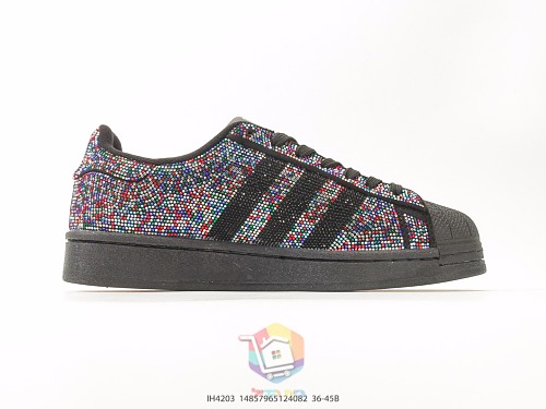 נעלי adidas Superstar II Rhinestone, צבעוני או שחור-כסף, תמונה 1