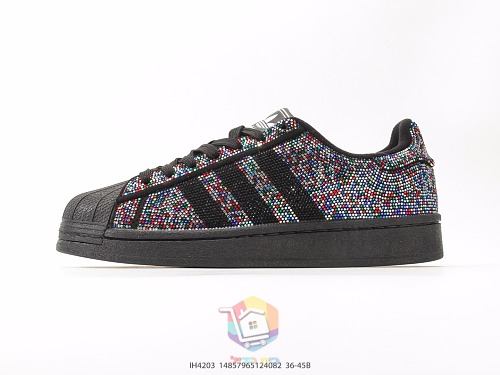 נעלי adidas Superstar II Rhinestone, צבעוני או שחור-כסף, תמונה 9
