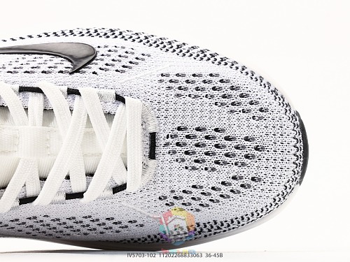נעלי Nike מסריג שחור-לבן עם סוליה עבה, תמונה 2