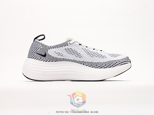 נעלי Nike מסריג שחור-לבן עם סוליה עבה, תמונה 8