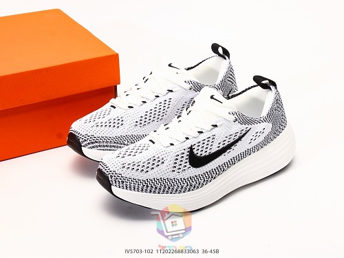 נעלי Nike מסריג שחור-לבן עם סוליה עבה, תמונה 10