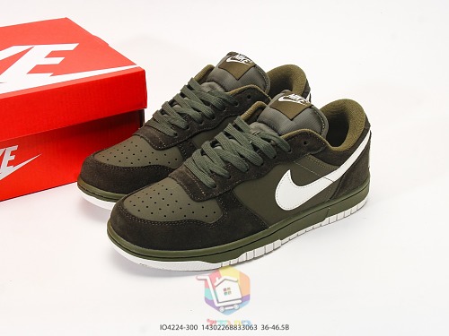 נעלי Nike Big Nike Low, ירוק זית או ירוק ולבן, תמונה 2