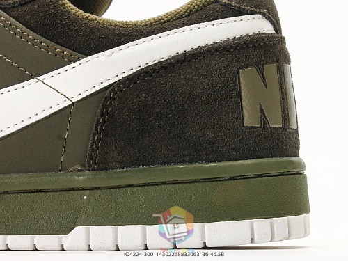 נעלי Nike Big Nike Low, ירוק זית או ירוק ולבן, תמונה 4