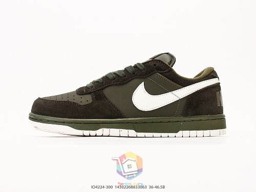 נעלי Nike Big Nike Low, ירוק זית או ירוק ולבן, תמונה 1