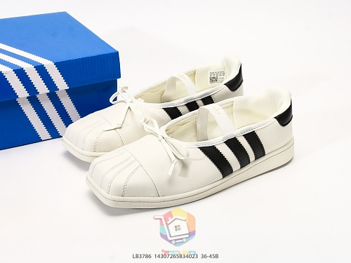 נעלי בלרינה adidas Superstar SQ Ballet, אוף וייט ושחור, תמונה 10