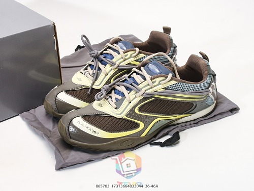 סניקרס Balenciaga Radar, חאקי וצהוב או בורדו וורוד, תמונה 3