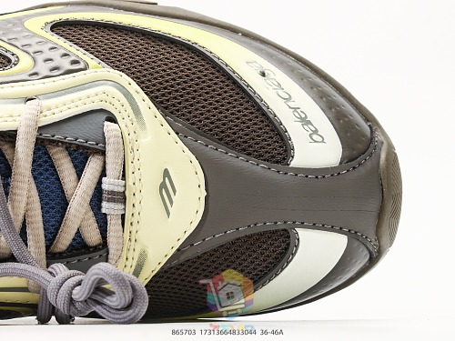 סניקרס Balenciaga Radar, חאקי וצהוב או בורדו וורוד, תמונה 4