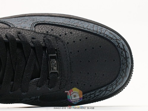 נעלי Nike Air Force 1 Low '07 שחור עם הדפס אפור, תמונה 2