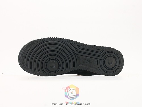 נעלי Nike Air Force 1 Low '07 שחור עם הדפס אפור, תמונה 6