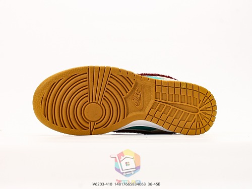 נעלי Nike Dunk Low כחול כהה, אדום, טורקיז ובז', תמונה 6