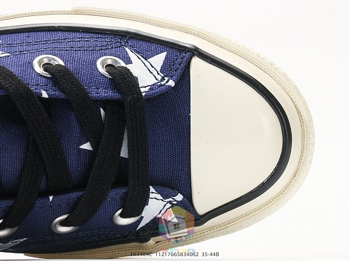 נעלי Converse Chuck Taylor All Star Archive Stars גבוהות, שחור או כחול כהה עם כוכבים, תמונה 12