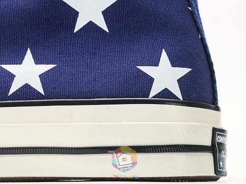 נעלי Converse Chuck Taylor All Star Archive Stars גבוהות, שחור או כחול כהה עם כוכבים, תמונה 13