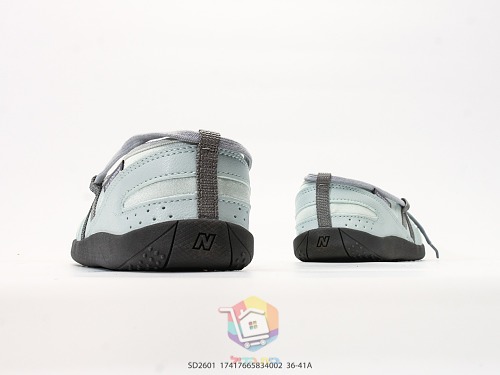 נעלי בלרינה New Balance Flat Breeze, אפור בהיר, אדום, כסף, שחור, תמונה 5