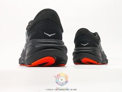 נעלי ריצה HOKA Clifton PRO, שחור-כתום, שחור-לילך, שמנת-כחול, שמנת-חום, תמונה 6