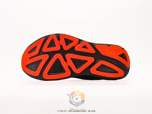 נעלי ריצה HOKA Clifton PRO, שחור-כתום, שחור-לילך, שמנת-כחול, שמנת-חום, תמונה 8