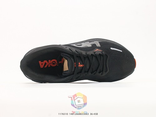נעלי ריצה HOKA Clifton PRO, שחור-כתום, שחור-לילך, שמנת-כחול, שמנת-חום, תמונה 9