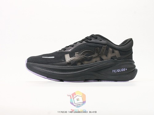 נעלי ריצה HOKA Clifton PRO, שחור-כתום, שחור-לילך, שמנת-כחול, שמנת-חום, תמונה 19