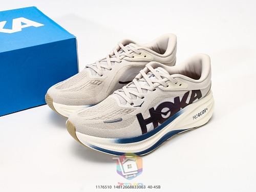 נעלי ריצה HOKA Clifton PRO, שחור-כתום, שחור-לילך, שמנת-כחול, שמנת-חום, תמונה 21