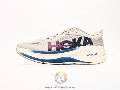 נעלי ריצה HOKA Clifton PRO, שחור-כתום, שחור-לילך, שמנת-כחול, שמנת-חום, תמונה 29