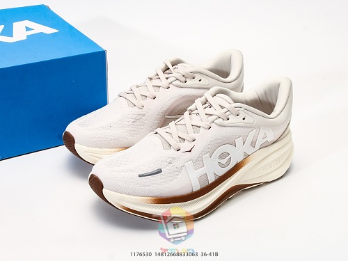 נעלי ריצה HOKA Clifton PRO, שחור-כתום, שחור-לילך, שמנת-כחול, שמנת-חום, תמונה 31