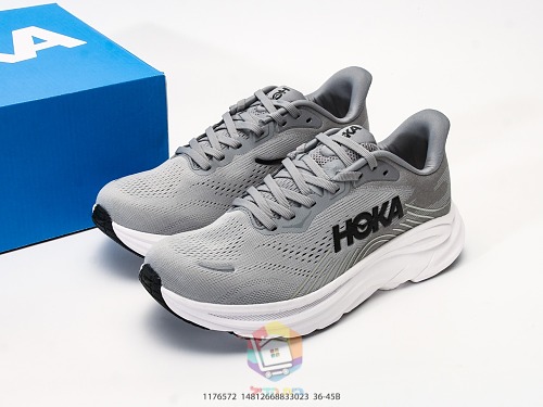 נעלי ריצה HOKA Clifton 11, אפור, חום, לילך, תכלת, תמונה 2