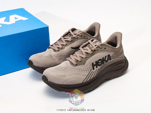 נעלי ריצה HOKA Clifton 11, אפור, חום, לילך, תכלת, תמונה 10