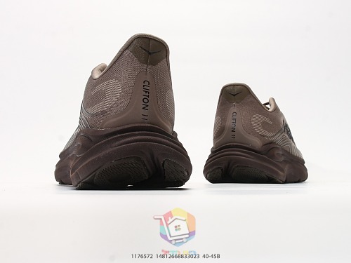 נעלי ריצה HOKA Clifton 11, אפור, חום, לילך, תכלת, תמונה 13