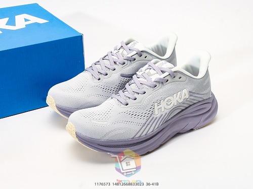 נעלי ריצה HOKA Clifton 11, אפור, חום, לילך, תכלת, תמונה 19