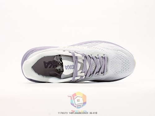 נעלי ריצה HOKA Clifton 11, אפור, חום, לילך, תכלת, תמונה 25