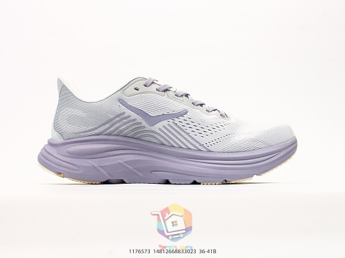 נעלי ריצה HOKA Clifton 11, אפור, חום, לילך, תכלת, תמונה 26
