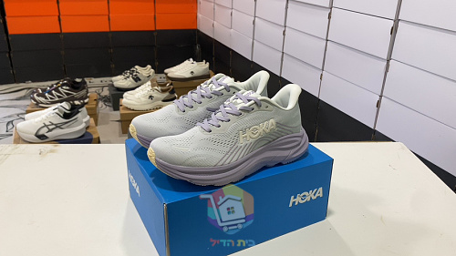 נעלי ריצה HOKA Clifton 11, אפור, חום, לילך, תכלת, תמונה 28