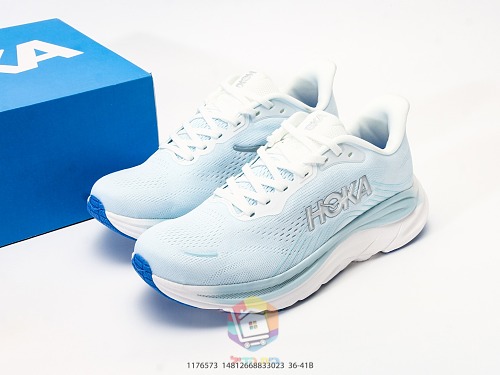 נעלי ריצה HOKA Clifton 11, אפור, חום, לילך, תכלת, תמונה 29