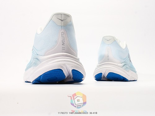 נעלי ריצה HOKA Clifton 11, אפור, חום, לילך, תכלת, תמונה 32