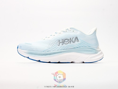 נעלי ריצה HOKA Clifton 11, אפור, חום, לילך, תכלת, תמונה 37