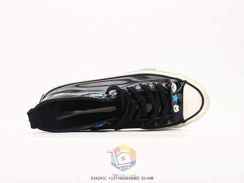 נעלי Converse Chuck 70 גבוהות בגימור שחור מבריק, תמונה 8