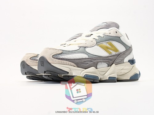 נעלי New Balance 9060R אפור, שמנת וזהב 5