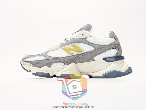 נעלי New Balance 9060R אפור, שמנת וזהב 9